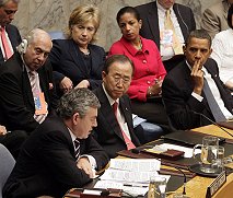 Gordon Brown and Barack Obama in the Security Council